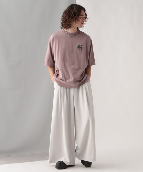 HARE（ハレ）の「バックシシュウモチーフカットソー(HARE)（Tシャツ/カットソー・メンズ・ブラック/ピンク/ホワイト/ホワイト系その他/ブラウン/ブラック系その他・SMALL/MEDIUM）」の15枚目の写真