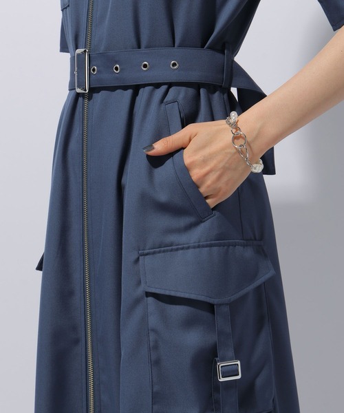 HARE（ハレ）の「ジップデザインワンピース(HARE)（ワンピース・レディース・ブラック/ブルー・FREE）」の19枚目の写真