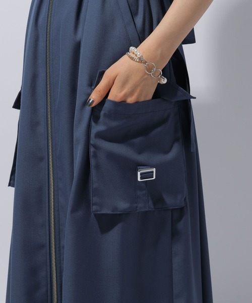 HARE（ハレ）の「ジップデザインワンピース(HARE)（ワンピース・レディース・ブラック/ブルー・FREE）」の20枚目の写真