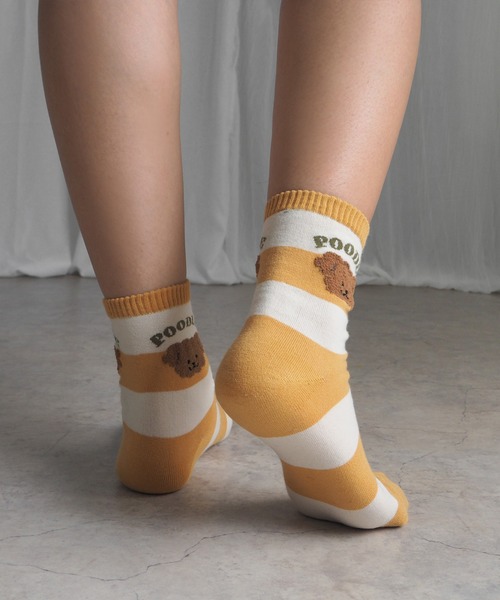 minia（ミニア）の「プードルソックス（ソックス/靴下・レディース・イエロー/ブルー・FREE）」の8枚目の写真