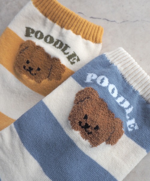 minia（ミニア）の「プードルソックス（ソックス/靴下・レディース・イエロー/ブルー・FREE）」の5枚目の写真