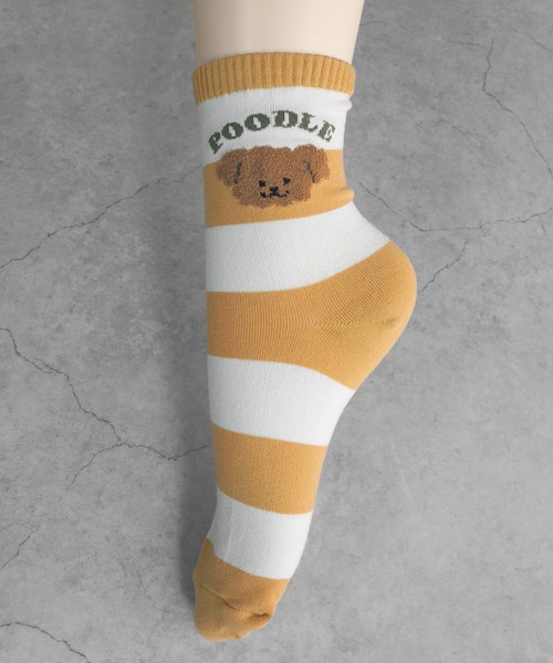 minia（ミニア）の「プードルソックス（ソックス/靴下・レディース・イエロー/ブルー・FREE）」の10枚目の写真