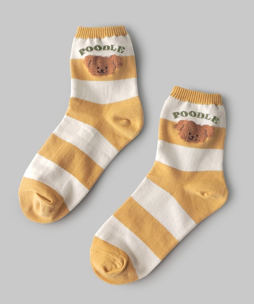 minia（ミニア）の「プードルソックス（ソックス/靴下・レディース・イエロー/ブルー・FREE）」の3枚目の写真