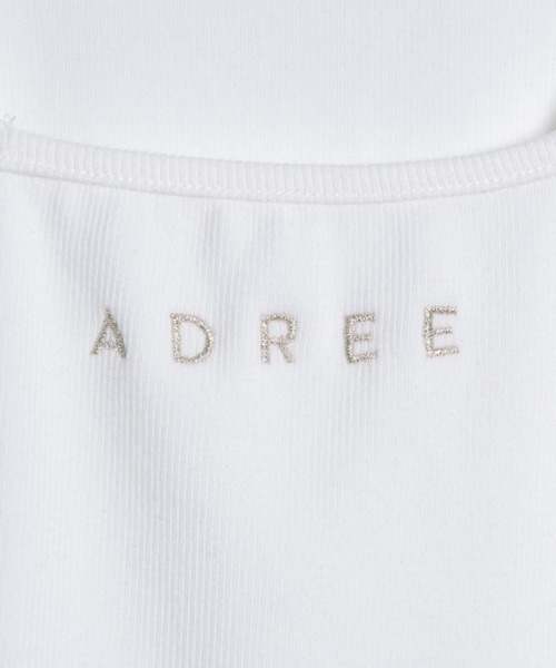 adree(アドリー)の「square neck ADREE logo short T shirt /スクエアネックADREEロゴショートTシャツ(Tシャツ/カットソー・レディース・ブラック/ホワイト・SMALL/MEDIUM)」の13枚目の写真