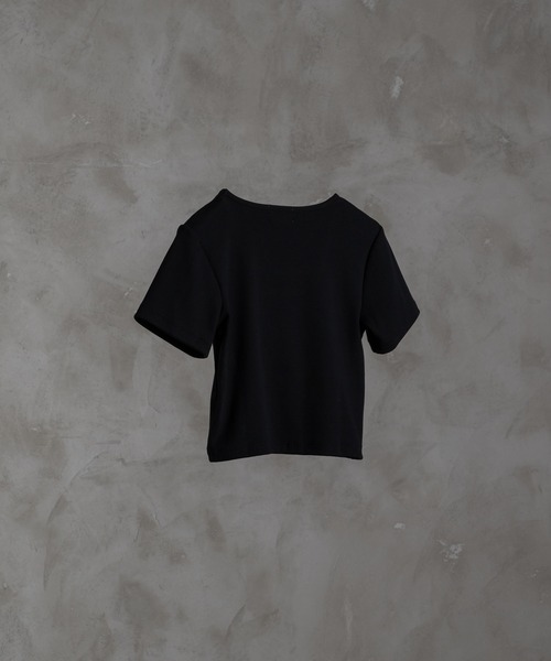 square neck ADREE logo short T shirt /スクエアネックADREE