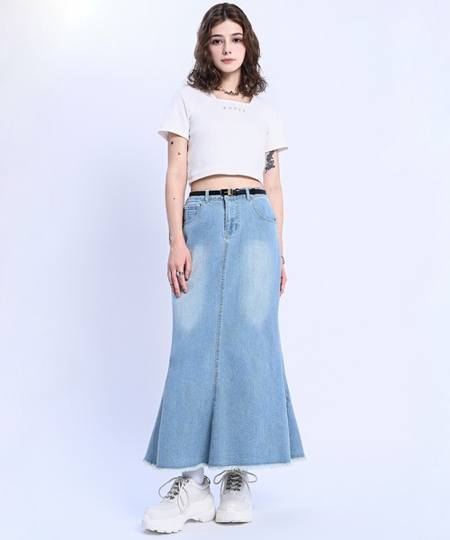 関税込み＊D SQUARED2＊ダメージ加工 リベット装飾 半袖 Tシャツ 門倉太久斗/22世紀ジェダイ slash shirt blue / TXA-TENGA by
