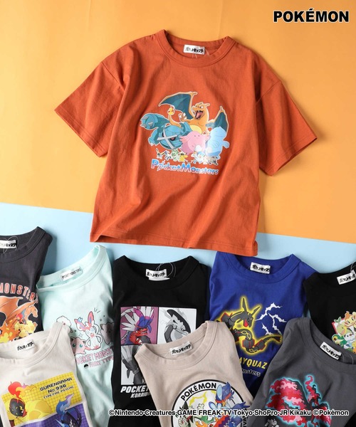 Right-on（ライトオン）の「【POKEMON】プリントＴシャツ（Tシャツ/カットソー・キッズ・ロイヤルブルー/ライム/ライトグレー/ベージュ/パープル/グレー/オフホワイト/ブラック/ホワイト/ブルー/オレンジ/ダークグレー・110/120/130/140）」の12枚目の写真