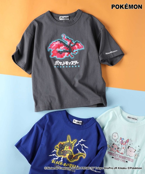 Right-on（ライトオン）の「【POKEMON】プリントＴシャツ（Tシャツ/カットソー・キッズ・ロイヤルブルー/ライム/ライトグレー/ベージュ/パープル/グレー/オフホワイト/ブラック/ホワイト/ブルー/オレンジ/ダークグレー・110/120/130/140）」の4枚目の写真