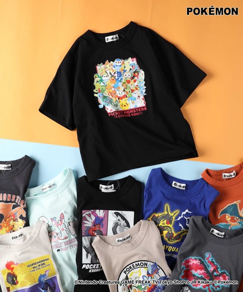 Right-on（ライトオン）の「【POKEMON】プリントＴシャツ（Tシャツ/カットソー・キッズ・ロイヤルブルー/ライム/ライトグレー/ベージュ/パープル/グレー/オフホワイト/ブラック/ホワイト/ブルー/オレンジ/ダークグレー・110/120/130/140）」の3枚目の写真
