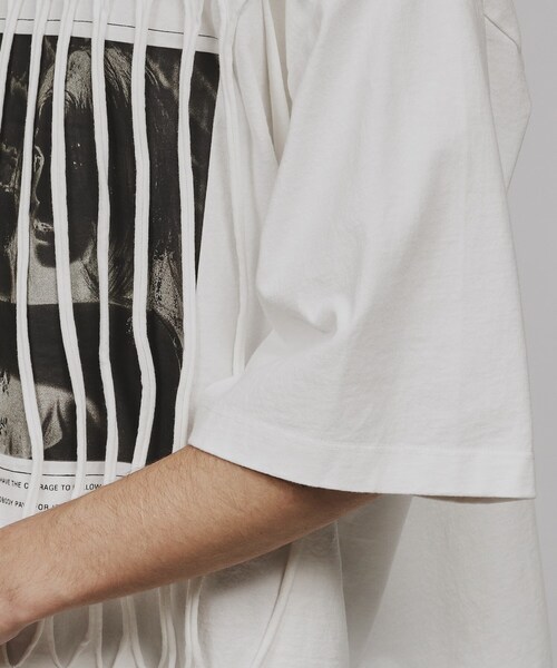 tk.TAKEO KIKUCHI（ティーケータケオキクチ）の「◆ギミックプリントカットソー（Tシャツ/カットソー・メンズ・ブラック/ホワイト・03/02）」の14枚目の写真