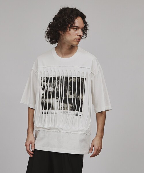 tk.TAKEO KIKUCHI（ティーケータケオキクチ）の「◆ギミックプリントカットソー（Tシャツ/カットソー・メンズ・ブラック/ホワイト・03/02）」の17枚目の写真