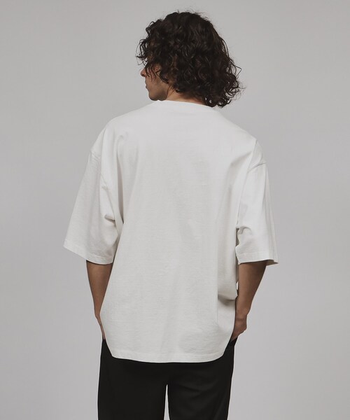 tk.TAKEO KIKUCHI（ティーケータケオキクチ）の「◆ギミックプリントカットソー（Tシャツ/カットソー・メンズ・ブラック/ホワイト・03/02）」の18枚目の写真