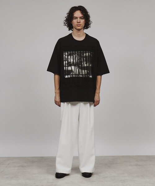 tk.TAKEO KIKUCHI（ティーケータケオキクチ）の「◆ギミックプリントカットソー（Tシャツ/カットソー・メンズ・ブラック/ホワイト・03/02）」の11枚目の写真
