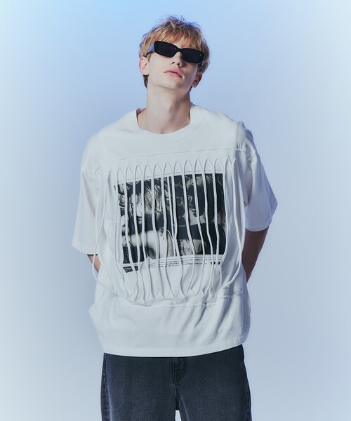 tk.TAKEO KIKUCHI（ティーケータケオキクチ）の「◆ギミックプリントカットソー（Tシャツ/カットソー・メンズ・ブラック/ホワイト・03/02）」の22枚目の写真