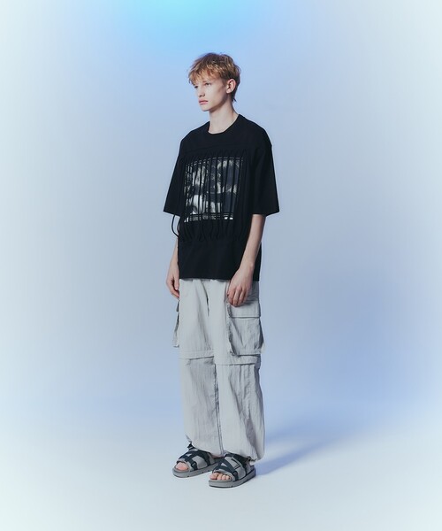 tk.TAKEO KIKUCHI（ティーケータケオキクチ）の「◆ギミックプリントカットソー（Tシャツ/カットソー・メンズ・ブラック/ホワイト・03/02）」の19枚目の写真