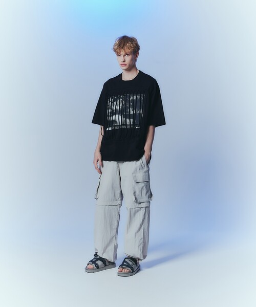 tk.TAKEO KIKUCHI（ティーケータケオキクチ）の「◆ギミックプリントカットソー（Tシャツ/カットソー・メンズ・ブラック/ホワイト・03/02）」の20枚目の写真