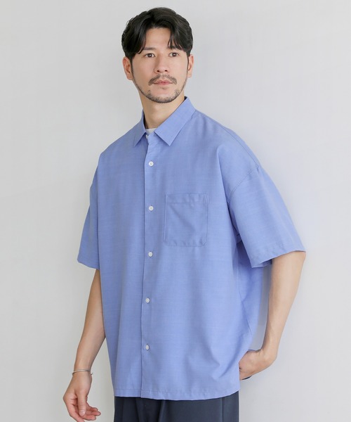 SPU(スプ)の「日本製Naturemier(TM)シャンブレーレギュラーカラーシャツ(シャツ/ブラウス・メンズ・ベージュ/サックスブルー/ライトグレー/ネイビー・L/M/XL)」の4枚目の写真
