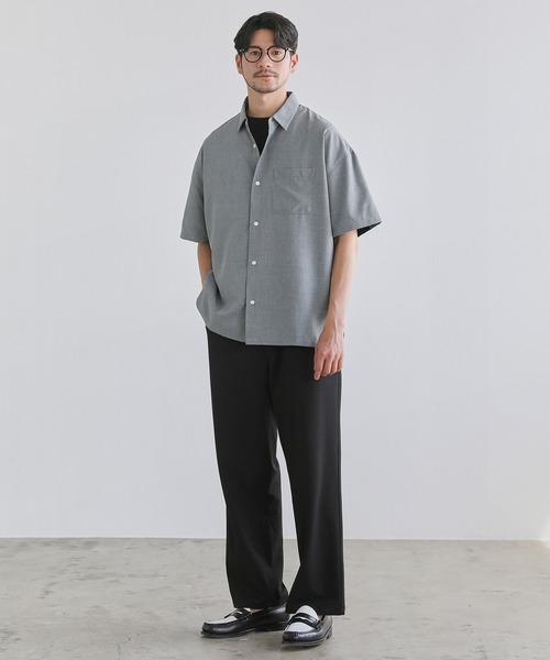 SPU(スプ)の「日本製Naturemier(TM)シャンブレーレギュラーカラーシャツ(シャツ/ブラウス・メンズ・ベージュ/サックスブルー/ライトグレー/ネイビー・L/M/XL)」の8枚目の写真