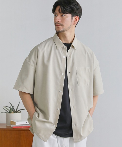 SPU(スプ)の「日本製Naturemier(TM)シャンブレーレギュラーカラーシャツ(シャツ/ブラウス・メンズ・ベージュ/サックスブルー/ライトグレー/ネイビー・L/M/XL)」の13枚目の写真
