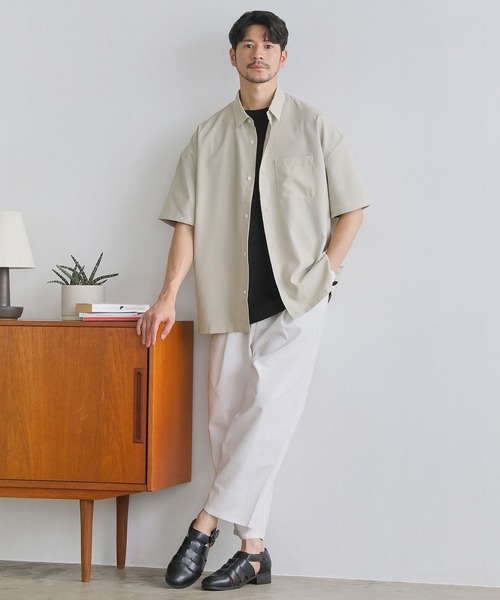 SPU(スプ)の「日本製Naturemier(TM)シャンブレーレギュラーカラーシャツ(シャツ/ブラウス・メンズ・ベージュ/サックスブルー/ライトグレー/ネイビー・L/M/XL)」の16枚目の写真