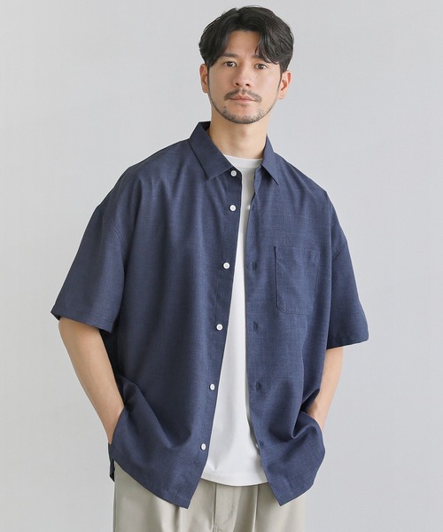 SPU(スプ)の「日本製Naturemier(TM)シャンブレーレギュラーカラーシャツ(シャツ/ブラウス・メンズ・ベージュ/サックスブルー/ライトグレー/ネイビー・L/M/XL)」の18枚目の写真