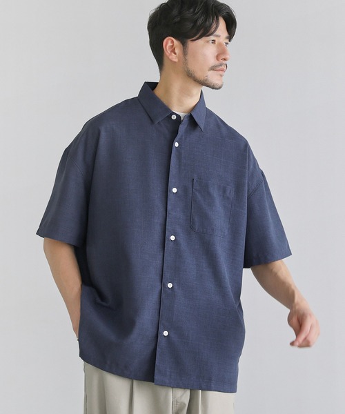 SPU(スプ)の「日本製Naturemier(TM)シャンブレーレギュラーカラーシャツ(シャツ/ブラウス・メンズ・ベージュ/サックスブルー/ライトグレー/ネイビー・L/M/XL)」の19枚目の写真