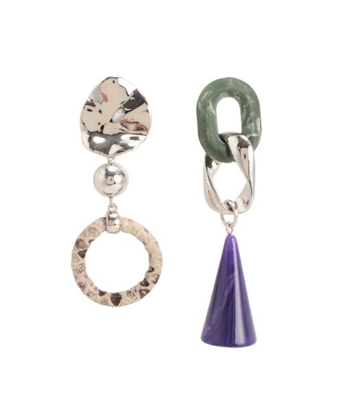 MURUA（ムルーア）の「パイソンアシンメトリーピアス（ピアス（両耳用）・レディース・シルバー/ゴールド・FREE）」の9枚目の写真