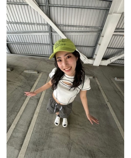 THROW by SLY（スローバイスライ）の「THROW 16 x THROW NYLON CAP シックスティーン スロー ナイロン キャップ（キャップ・レディース・ライトグリーン/グレー・FREE）」の19枚目の写真