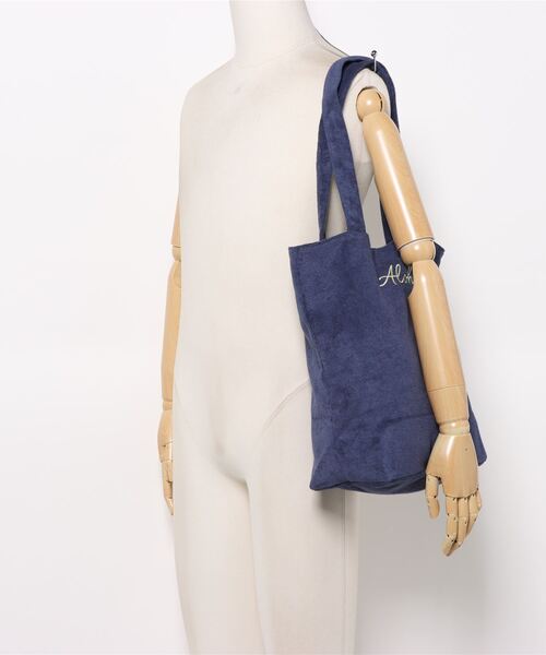 anap mimpi（アナップミンピ）の「パイルALOHA刺繍トートバッグ（トートバッグ・レディース・ベージュ系その他/ネイビー/ミント・FREE）」の4枚目の写真