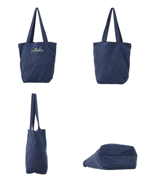 anap mimpi（アナップミンピ）の「パイルALOHA刺繍トートバッグ（トートバッグ・レディース・ベージュ系その他/ネイビー/ミント・FREE）」の10枚目の写真