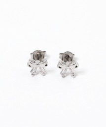 プチリボンビジューピアス / 120704