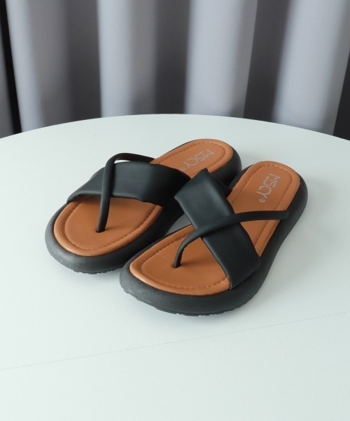 Miniministore(ミニミニストア)の「トングサンダル 厚底サンダル 美脚 夏靴(サンダル・レディース・キャメル/ブラック/アイボリー・25.0cm/24.5cm/24.0cm/23.5cm/23.0cm/22.5cm)」の12枚目の写真
