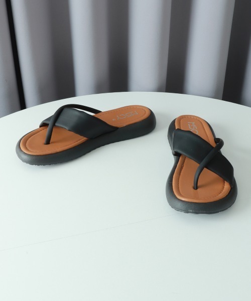 Miniministore(ミニミニストア)の「トングサンダル 厚底サンダル 美脚 夏靴(サンダル・レディース・キャメル/ブラック/アイボリー・25.0cm/24.5cm/24.0cm/23.5cm/23.0cm/22.5cm)」の13枚目の写真