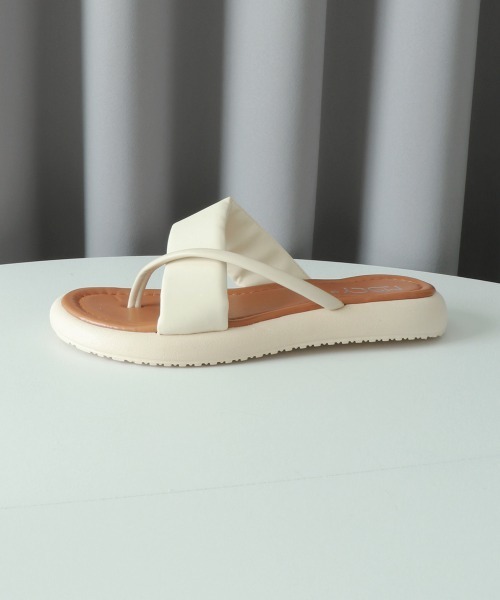 Miniministore(ミニミニストア)の「トングサンダル 厚底サンダル 美脚 夏靴(サンダル・レディース・キャメル/ブラック/アイボリー・25.0cm/24.5cm/24.0cm/23.5cm/23.0cm/22.5cm)」の6枚目の写真