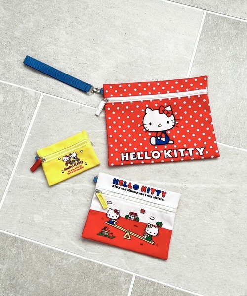 【新品送料込】ミイパーセント キティ セット HELLO KITTY】3SETポーチ 108046（ポーチ）｜Me%（ミィ