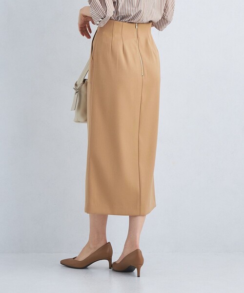 green label relaxing（グリーンレーベルリラクシング）の「［size SHORT/TALLあり］キチントボトムス  Iライン スカート（スカート・レディース・ブラック/パープル/ベージュ・40/38/36/SHORT/TALL）」の12枚目の写真