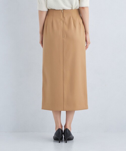 green label relaxing（グリーンレーベルリラクシング）の「［size SHORT/TALLあり］キチントボトムス  Iライン スカート（スカート・レディース・ブラック/パープル/ベージュ・40/38/36/SHORT/TALL）」の5枚目の写真