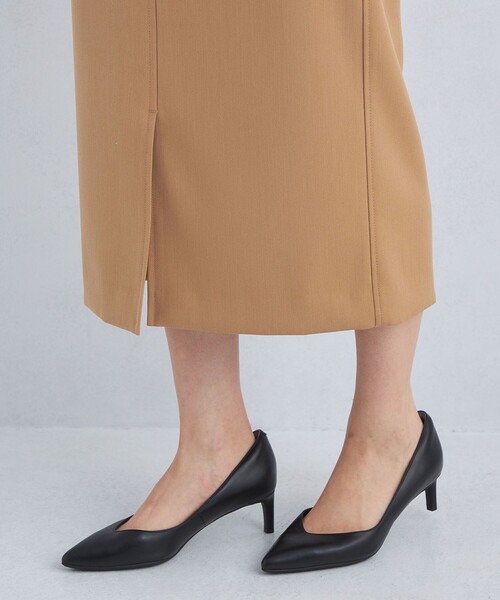 green label relaxing（グリーンレーベルリラクシング）の「［size SHORT/TALLあり］キチントボトムス  Iライン スカート（スカート・レディース・ブラック/パープル/ベージュ・40/38/36/SHORT/TALL）」の9枚目の写真