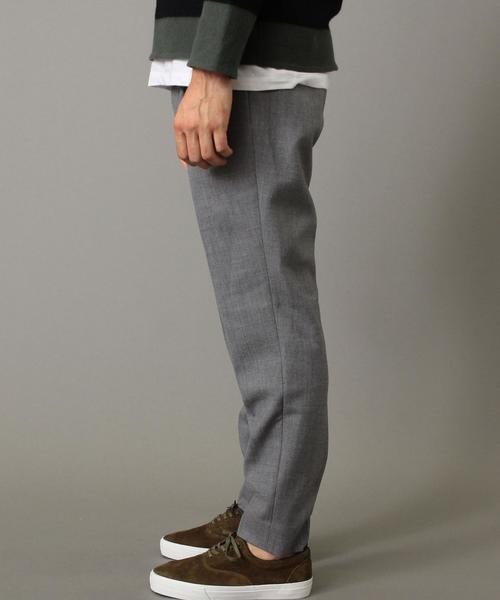 BEAUTY&YOUTH UNITED ARROWS（ビューティーアンドユースユナイテッドアローズ）の「BY ∴ テックフラノ 1プリーツ ワイド テーパードパンツ ◆（スラックス・メンズ・グレー/ネイビー・MEDIUM/X-LARGE/SMALL/LARGE）」の7枚目の写真