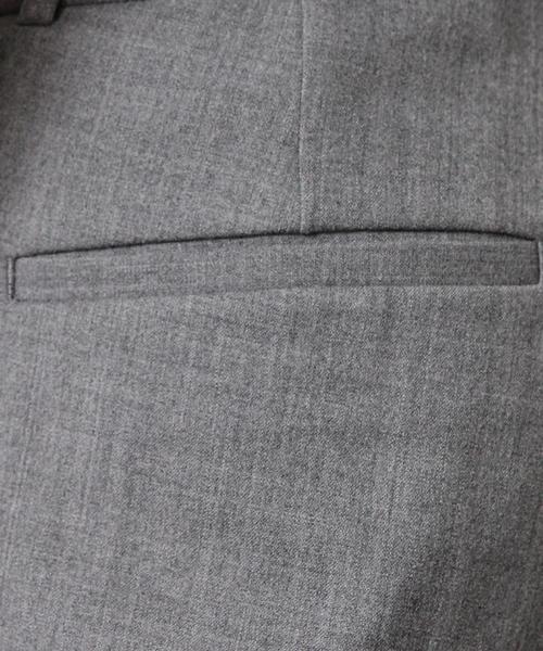 BEAUTY&YOUTH UNITED ARROWS（ビューティーアンドユースユナイテッドアローズ）の「BY ∴ テックフラノ 1プリーツ ワイド テーパードパンツ ◆（スラックス・メンズ・グレー/ネイビー・MEDIUM/X-LARGE/SMALL/LARGE）」の11枚目の写真