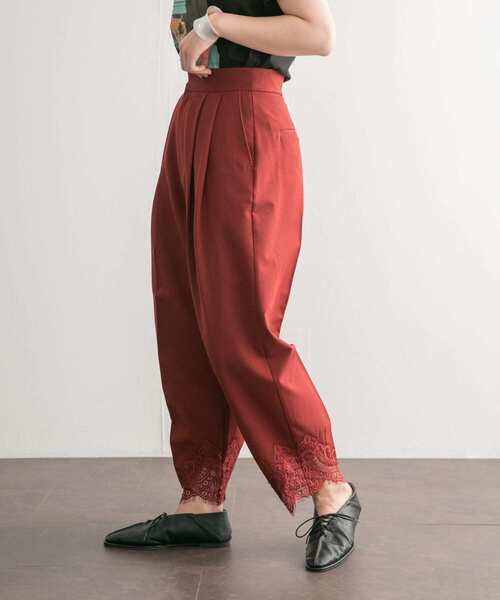 セール】レースヘムクロップドパンツ（その他パンツ）｜KBF