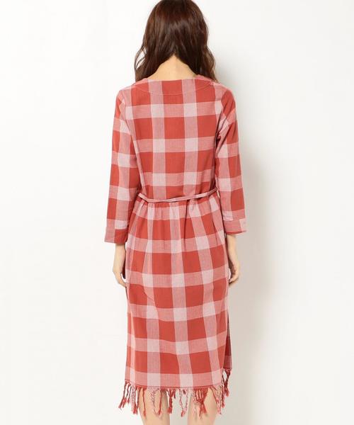 KIIRA（キーラ）の「KiiRAチェックレースアップワンピース/BCKiiRA CHK LACE-UP OP◆（ワンピース・レディース・ホワイト/レッド・フリー）」の14枚目の写真