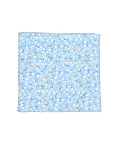 こども ビームス（コドモビームス）の「こども ビームス / 花柄 ハンカチ（ハンカチ/ハンドタオル・キッズ・ブルー系その他/ベージュ・ONE SIZE）」の2枚目の写真