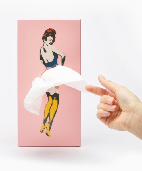 「SPEXTRUM/スペクトラム」Flapper tissue Tissue UP Girl フラッパー・ティッシュボックス（インテリア雑貨）｜SPEXTRUM（スペクトラム）