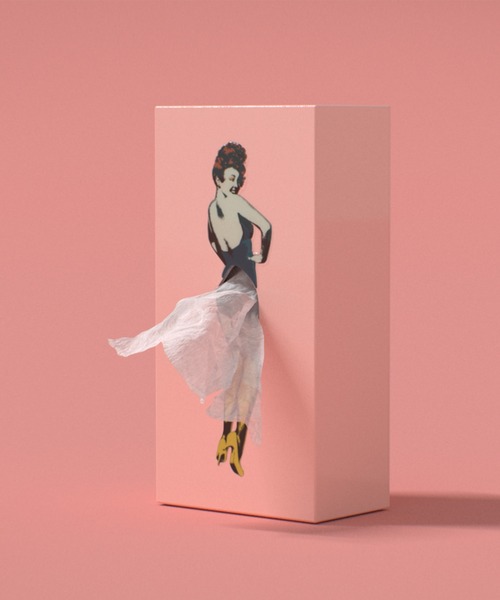 「SPEXTRUM/スペクトラム」Flapper tissue Tissue UP Girl フラッパー・ティッシュボックス（インテリア雑貨）｜SPEXTRUM（スペクトラム）