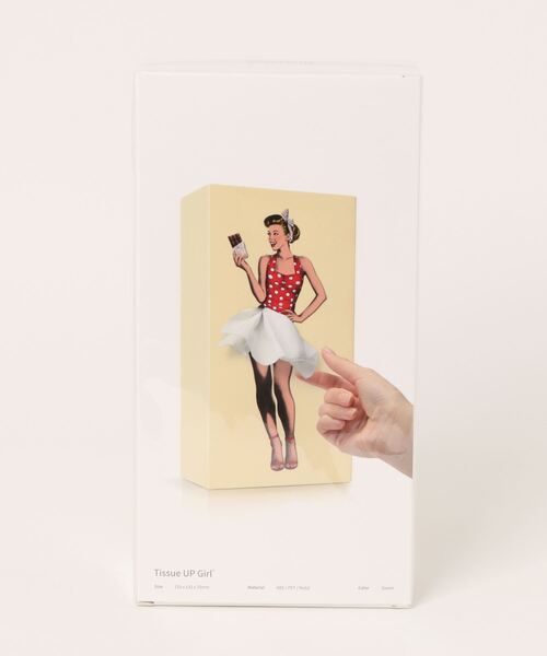 「SPEXTRUM/スペクトラム」Flapper tissue Tissue UP Girl フラッパー・ティッシュボックス（インテリア雑貨）｜SPEXTRUM（スペクトラム）