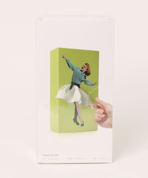 「SPEXTRUM/スペクトラム」Flapper tissue Tissue UP Girl フラッパー・ティッシュボックス（インテリア雑貨）｜SPEXTRUM（スペクトラム）