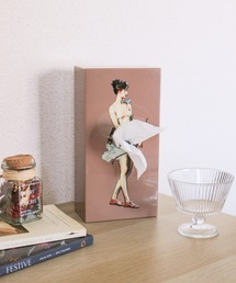 SPEXTRUM（スペクトラム）の「「SPEXTRUM/スペクトラム」Flapper tissue Tissue UP Girl フラッパー・ティッシュボックス（インテリア雑貨）」