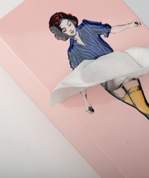 SPEXTRUM（スペクトラム）の「「SPEXTRUM/スペクトラム」Flapper tissue Tissue UP Girl フラッパー・ティッシュボックス（インテリア雑貨）」