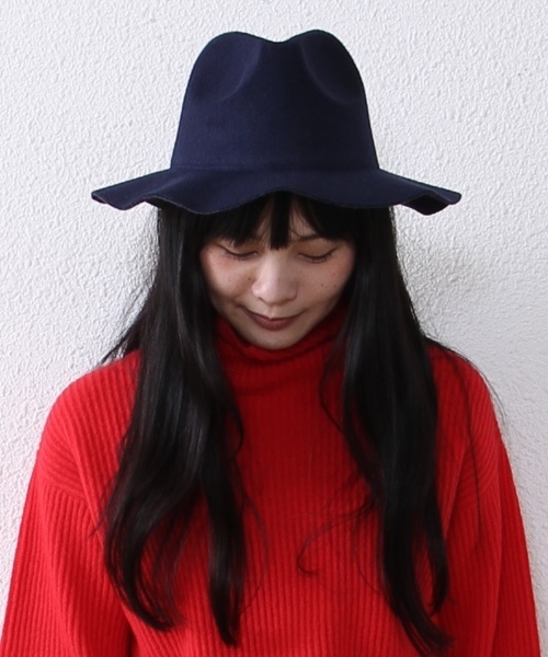 coen（コーエン）の「中折れソフトハット◆（ハット・レディース・ブラック/ネイビー/ベージュ・フリー）」の3枚目の写真